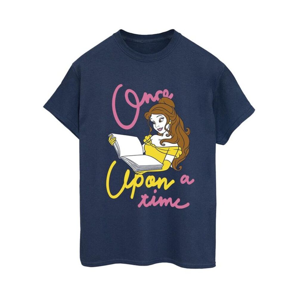 Beauty And The Beast Womens/Ladies Once Upon A Time Belle Boyfriend T-Shirt / Na